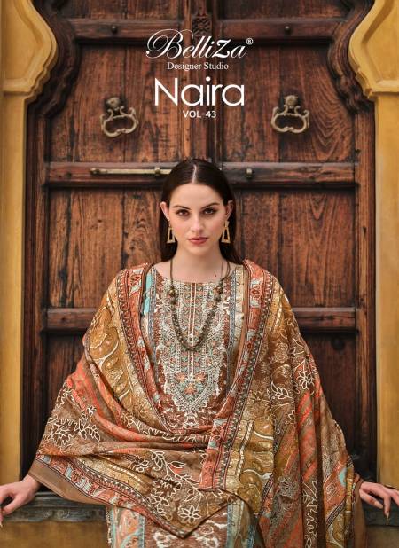 Naira Vol 43 By Belliza Pure Cotton Printed Dress Material Wholesale Market In Surat Catalog
